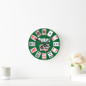Horloge POKER Klicken für Diagramm Runde Wanduhr (Zuhause)