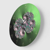 Horloge Ronde Fractal3 Große Wanduhr (Winkel)