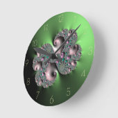 Horloge Ronde Fractal3 Runde Wanduhr (Winkel)