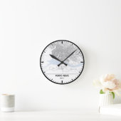 Horloge Ronde Porte-Novo Clock City Line Art Runde Wanduhr (Zuhause)