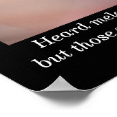 Hörmelodien - John Keats - Kunstdruck Poster (Ecke)