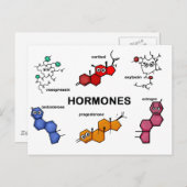 Hormone Postkarte (Vorne/Hinten)