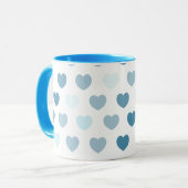 Hörmuster in Blau, Tasse (Vorderseite Links)