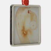 Horn-Banane Silbernes Ornament (Rechts)