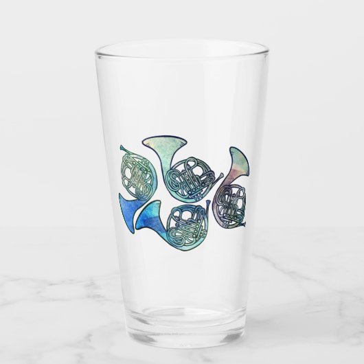 Horn-Band-Klasse Glas (Vorderseite)