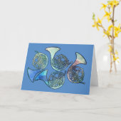 Horn-Band-Klasse Karte (Gelbe Blume)