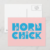 Horn Chick Postkarte (Vorne/Hinten)