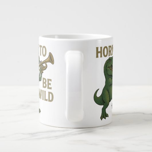 Horn, frei zu sein Jumbo-Tasse (Rückseite)