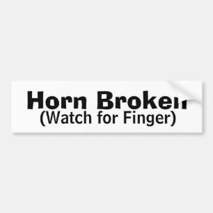 Horn gebrochen autoaufkleber