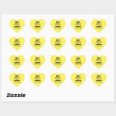 Horn-Herzsticker Herz-Aufkleber (Blatt)