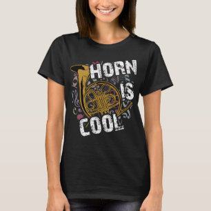 Horn ist die coole französische Hornorchester-Mars T-Shirt