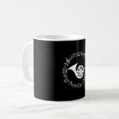Horn-Musiker-Instrumentenspieler Kaffeetasse (Vorderseite Links)