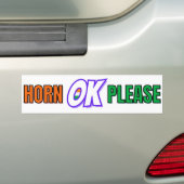 "Horn OK Bitte" Desi Truck Style Autoaufkleber (Auf Auto)