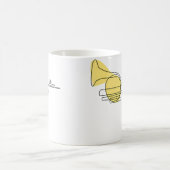 Horn One-Line Musician Symphony Orchestra French H Kaffeetasse (Mittel)