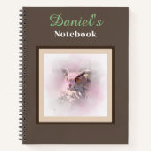 Horn-Owl-Notebook Notizblock (Vorderseite)