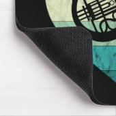 Horn Player Lieben Horn Französisches Horn Mousepad (Ecke)