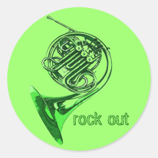 Horn Rock Out Stickers