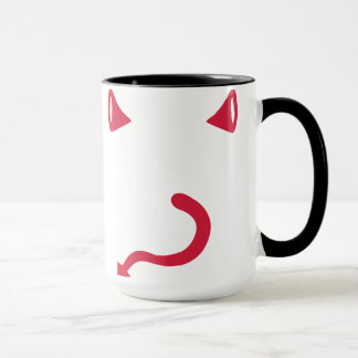 Horn-Schwanz des roten Teufels Tasse