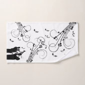 Horn Section Music Design Badhandtuch Set (Handtuch)