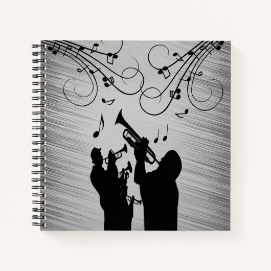Horn Section Music Design Notizblock (Vorderseite)