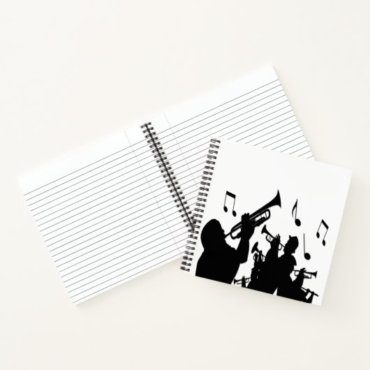Horn Section Music Design Notizblock (Innenseite)