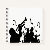 Horn Section Music Design Notizblock (Vorderseite)