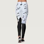 Horn Section Music Design Powder Blue Leggings (Rückseite)