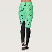 Horn Section Music Design Powder Green Leggings (Rückseite)