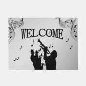 Horn Section Music Design Willkommen Fußmatte (Vorderseite)