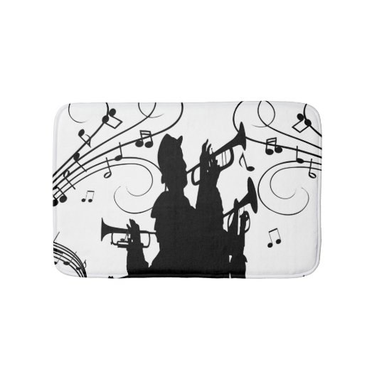 Horn Section Trumpet Jazz Music Badematte (Vorderseite)