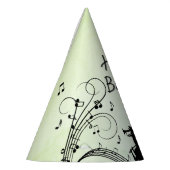 Horn Section Trumpet Jazz Music Birthday Green Partyhütchen (Links)