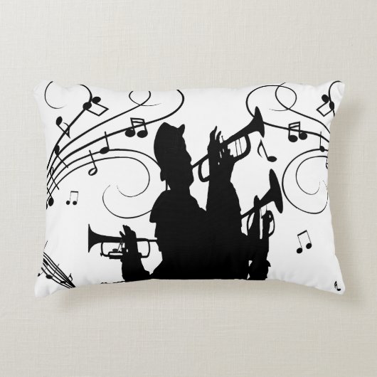 Horn Section Trumpet Jazz Music Dekokissen (Vorderseite)