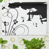 Horn Section Trumpet Jazz Music Geschirrtuch (Gefaltet)