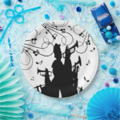 Horn Section Trumpet Jazz Music Pappteller (Party)