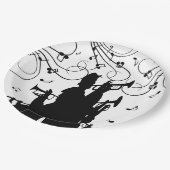 Horn Section Trumpet Jazz Music Pappteller (Schrägansicht)