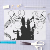 Horn Section Trumpet Jazz Music Seidenpapier (Handwerk)