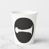 Horn-Symbol Pappbecher (Vorderseite)