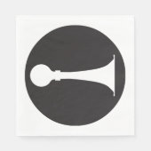 Horn-Symbol Serviette (Vorderseite)