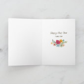 Horn von Blume Rosh Hashanah Karte (Innenseite)