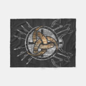 Horn von Odin Fleecedecke (Vorderseite (Horizontal))