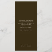 Horn von Plenty | Menü Erntedank Menükarte (Rückseite)