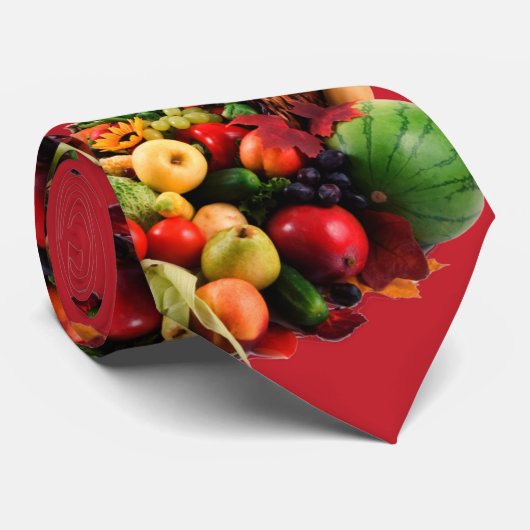 Horn von viel-Fall-Obst und Gemüse Krawatte (Gerollt)