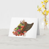 Horn von viel Herbst Ernte - Obst, Gemüse Karte (Gelbe Blume)