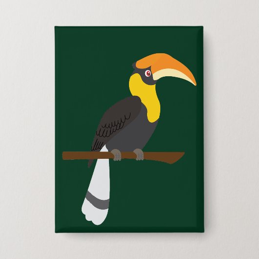 Hornbill Button (Vorderseite)