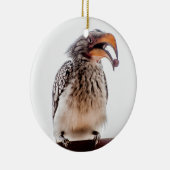 Hornbill mit Saatgut in Mund Keramik Ornament (Rechts)