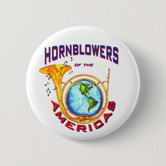 Hornblowers Logo Knopf Button (Vorderseite)