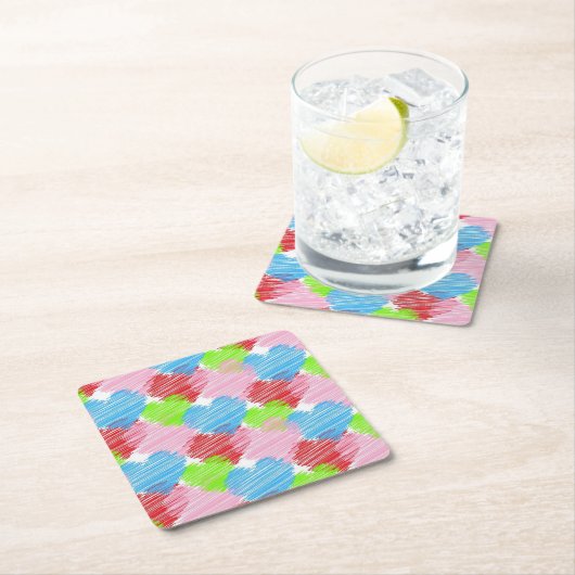 Hörnchen Rechteckiger Pappuntersetzer (Vor Ort)