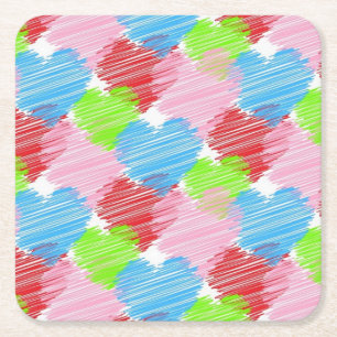 Hörnchen Rechteckiger Pappuntersetzer