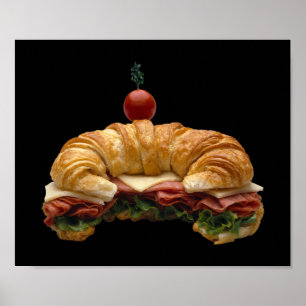Hörnchen-Sandwich-Plakat Poster
