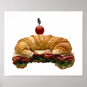 Hörnchen-Sandwich-Plakat Poster